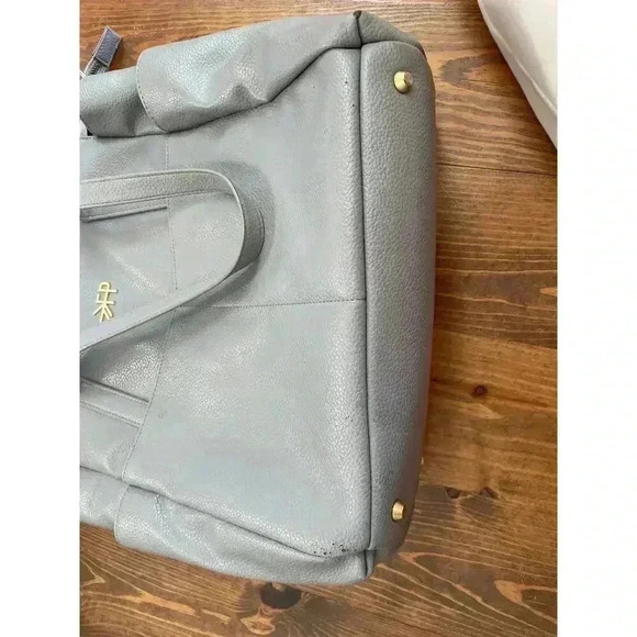 Freshly Picked Vegan Leather Water Resistant Classic Carryall in Stone - Picture 7 of 11